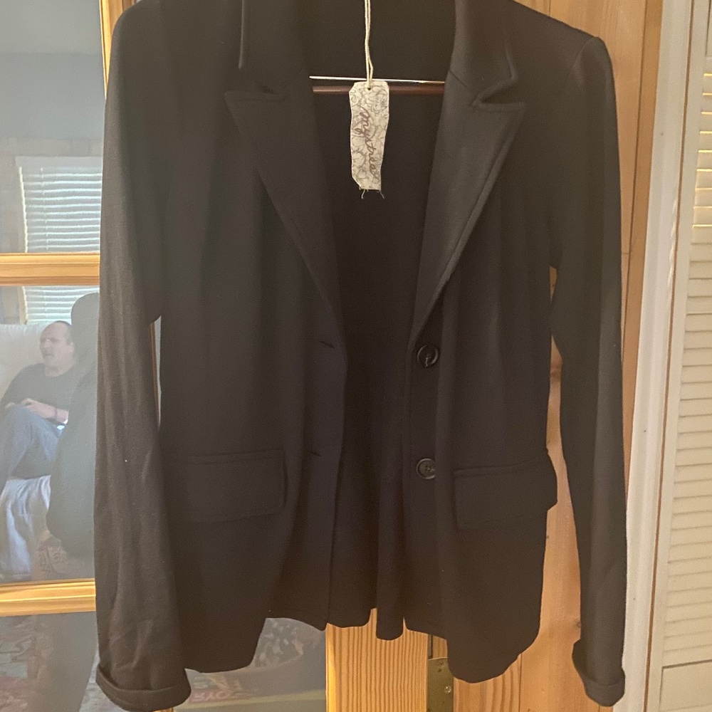 Black lightweight blazer